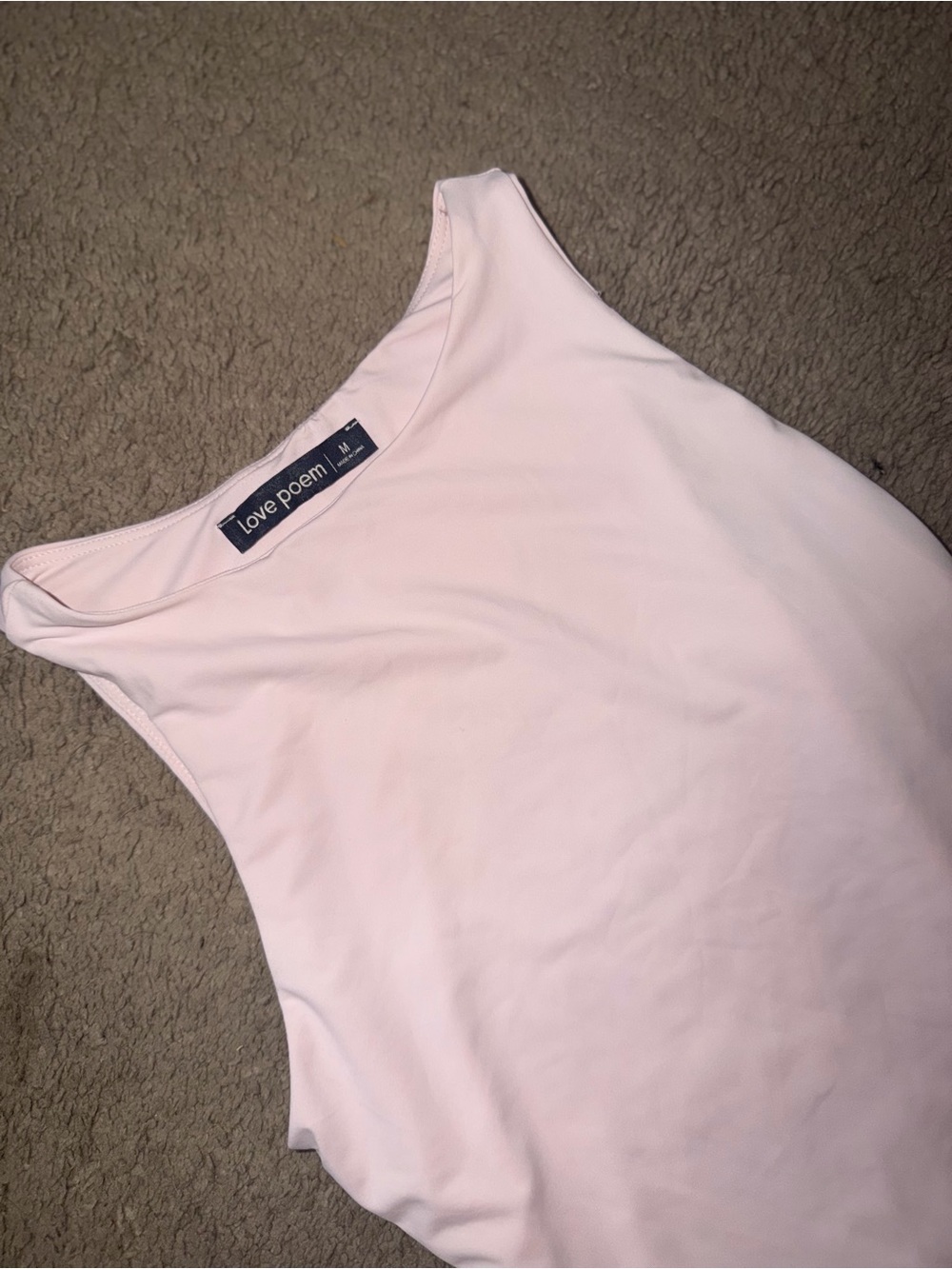 Love Poem Light Pink Scoop Neck Tank